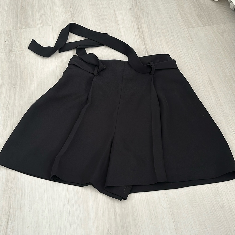 Dressy tie waist shorts